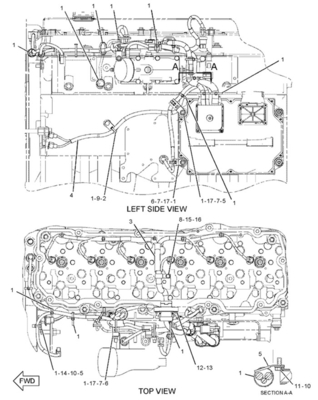 Excavator Spare Parts Engine Harness 236-6226 2366226 For 330D 336D