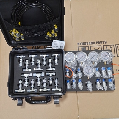 Hyunsang Hydraulic Pressure Gauge Test Kit with 5 Gauges 5 Test Hoses