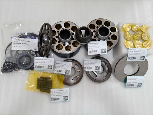 Hyunsang Excavator Parts BLOCK VALVE L/R , PISTON SHOE , PUMP SPRING , BALL GUIDE , SEAL KIT , SHOE PLATE , SET PLATE K3V112DTP16AR