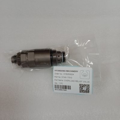 Hyunsang Excavator Parts Overload Relief Valve 31N6-17510 for Hyundai R210LC-7 R220-7 Excavators