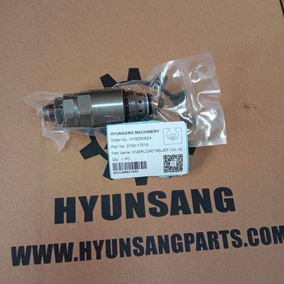 Hyunsang Excavator Parts Overload Relief Valve 31N6-17510 for Hyundai R210LC-7 R220-7 Excavators