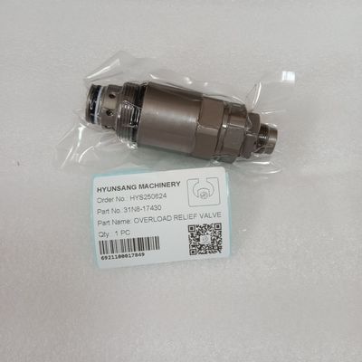 Hyunsang Excavator Parts Overload Relief Valve 31N8-17430 for Hyundai R215-7 R225-7 Excavators