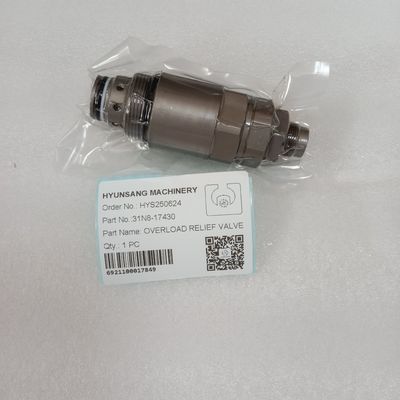 Hyunsang Excavator Parts Overload Relief Valve 31N8-17430 for Hyundai R215-7 R225-7 Excavators