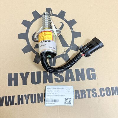 Hyunsang Excavator Parts 6681512 Shut Off Solenoid for S150 S160 S630 S650 S750 S770