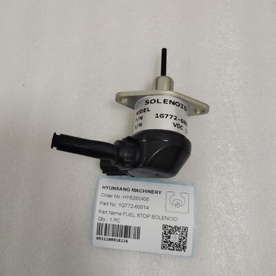 Excavator Parts Fuel Stop Solenoid 1G772-60012 1G772-60014  For V3300 V3600