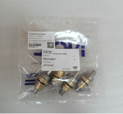 Hyunsang Excavator Parts Plug Kit Pedal Valve XKAY-00017 For R250LC-7A R250LC-7 R220LC-7