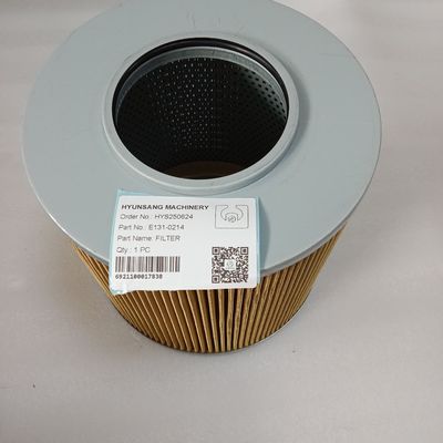 Hyunsang Excavator Filter E131-0214 For Hyundai Excavator R170W-3 R200W-7 R250LC-9 R430LC-9