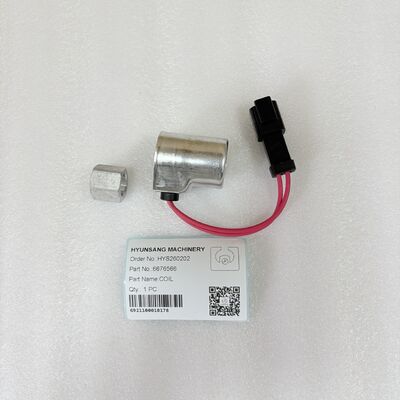 Hyunsang Excavator Parts Solenoid Valve Coil 6676566 For S220 S250 S300 A220